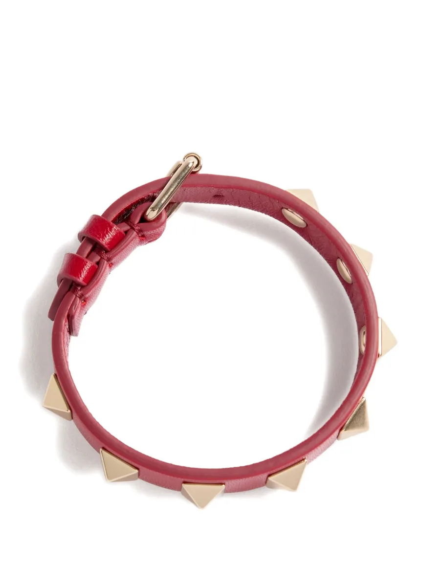 кожаный браслет Rockstud 4