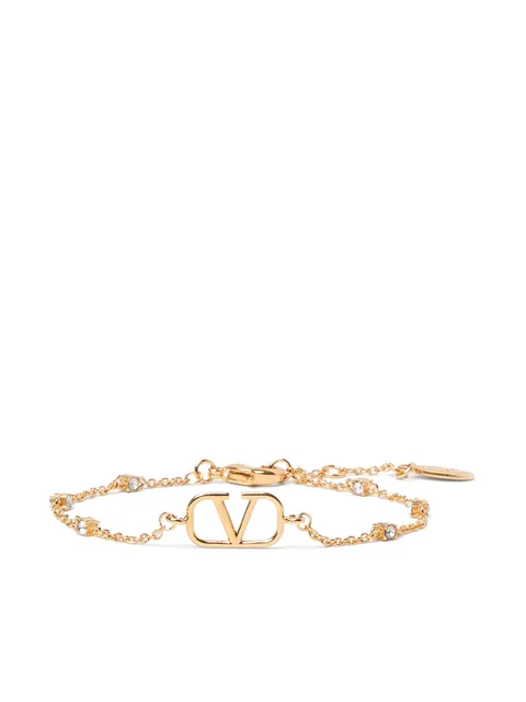браслет с логотипом VLogo Signature и кристаллами Swarovski
