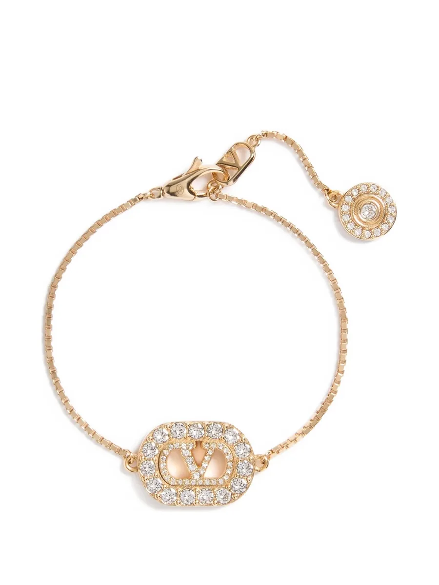 браслет с логотипом VLogo Signature и кристаллами Swarovski 1
