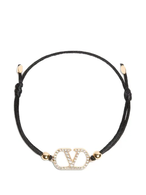 браслет с логотипом VLogo Signature и кристаллами Swarovski