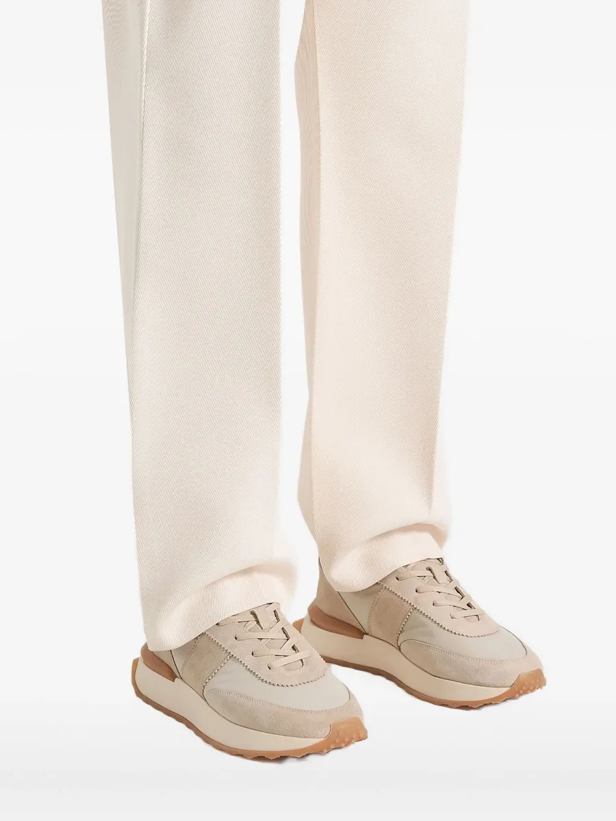 Monaco suede and nylon runner sneakers 5