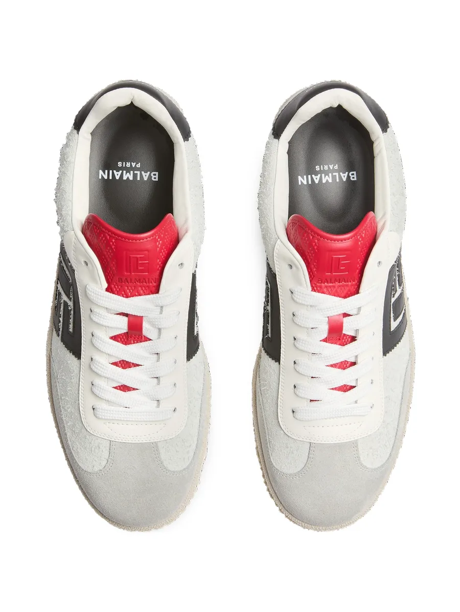 Swan suede and smooth-leather trainers 8