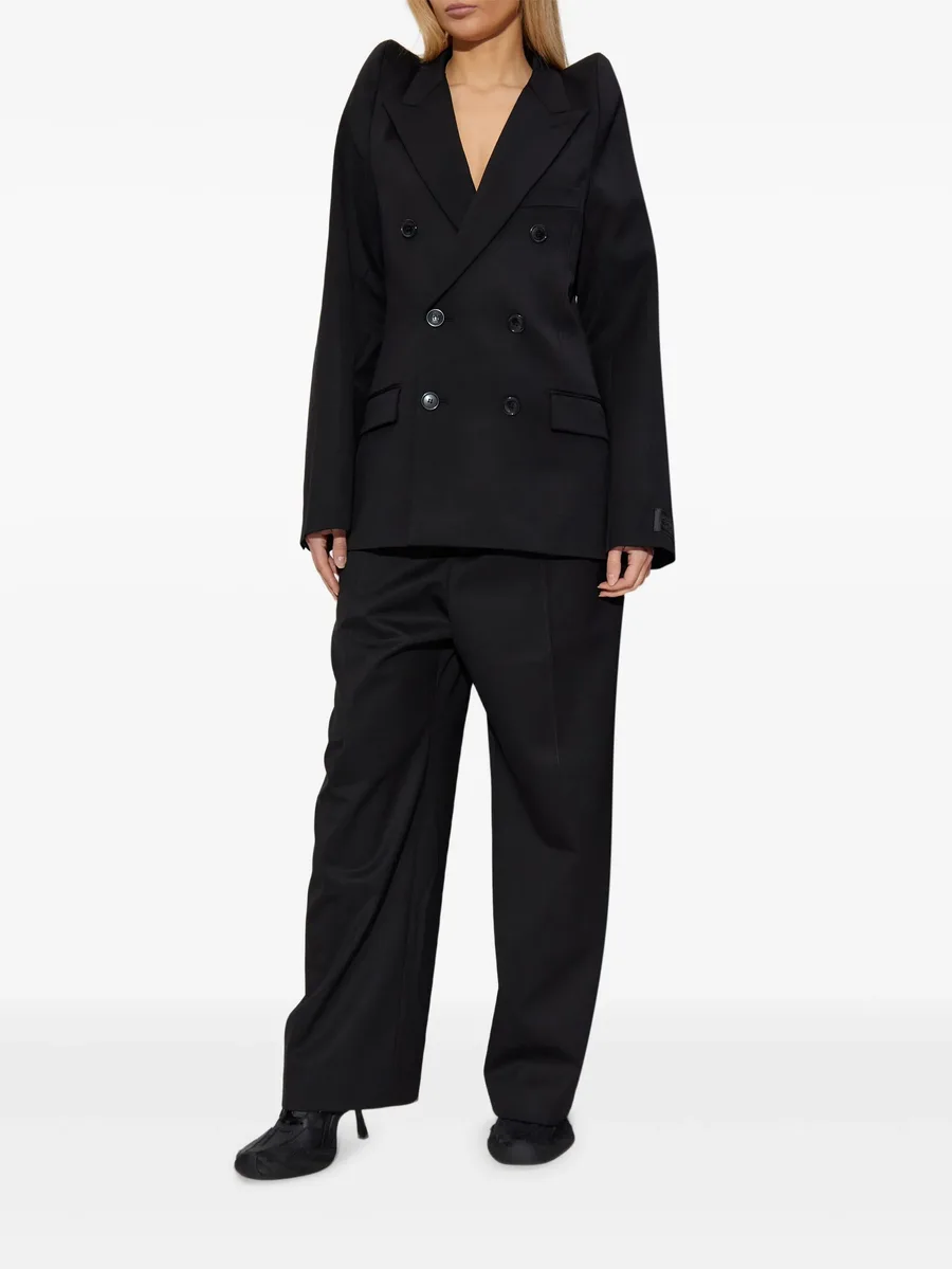pleated wide-leg trousers 3