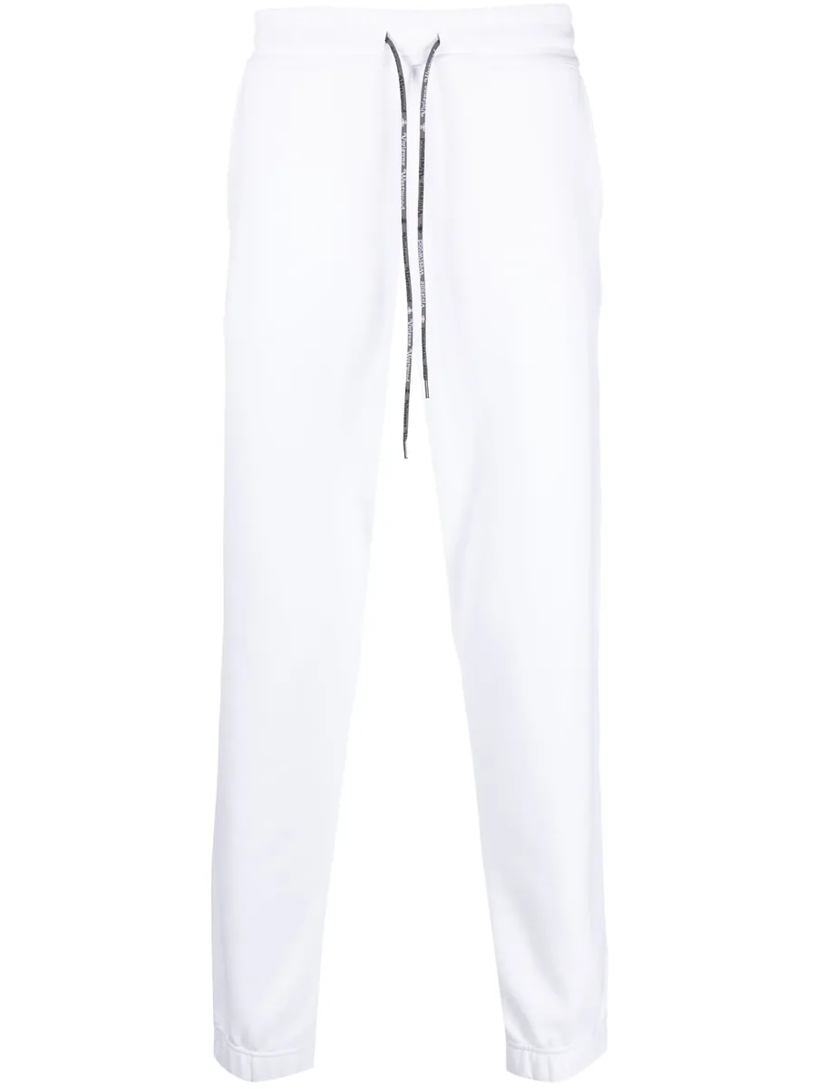 Orb-embroidered cotton track pants 1