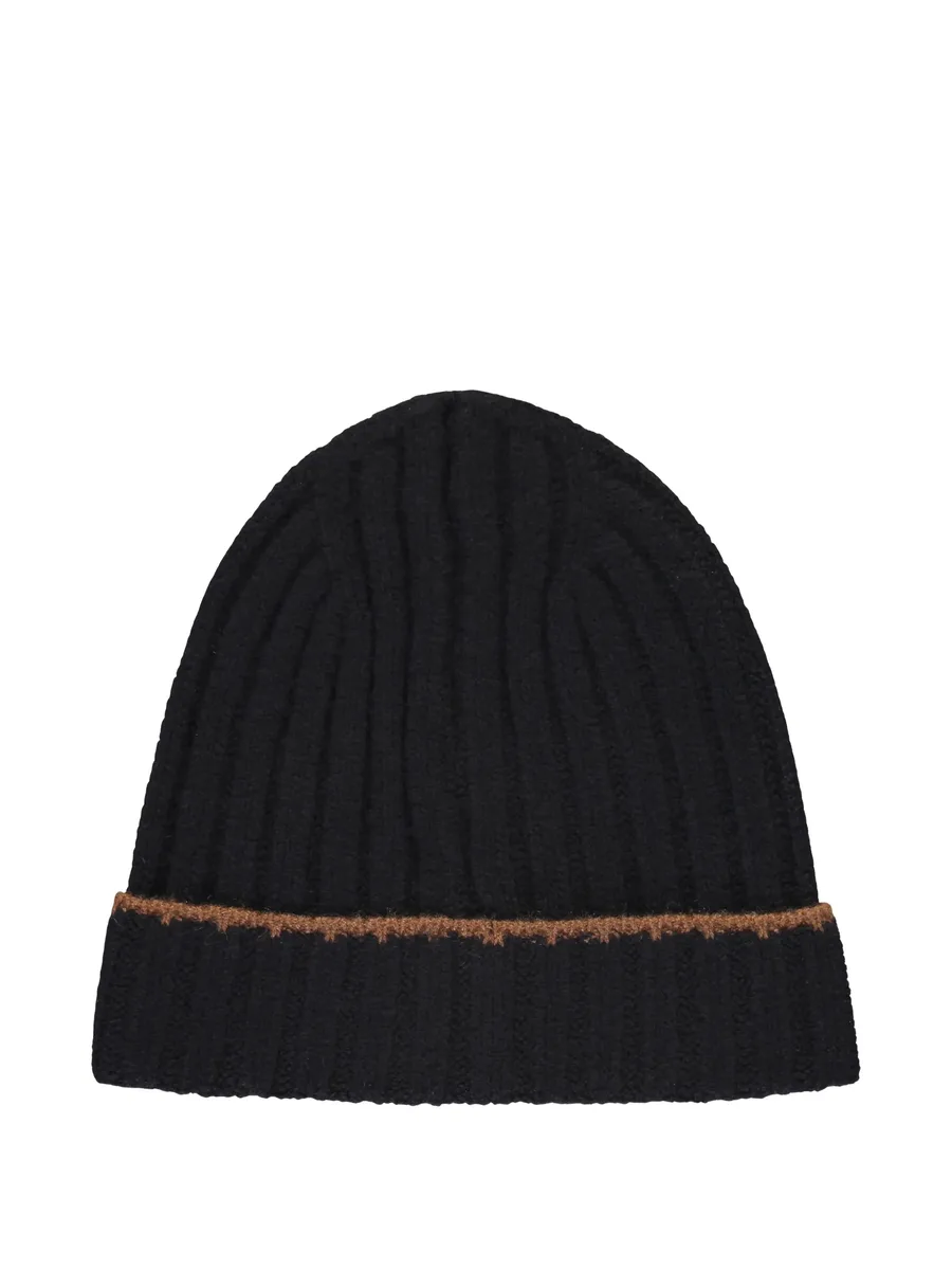 knitted line beanie hat 3