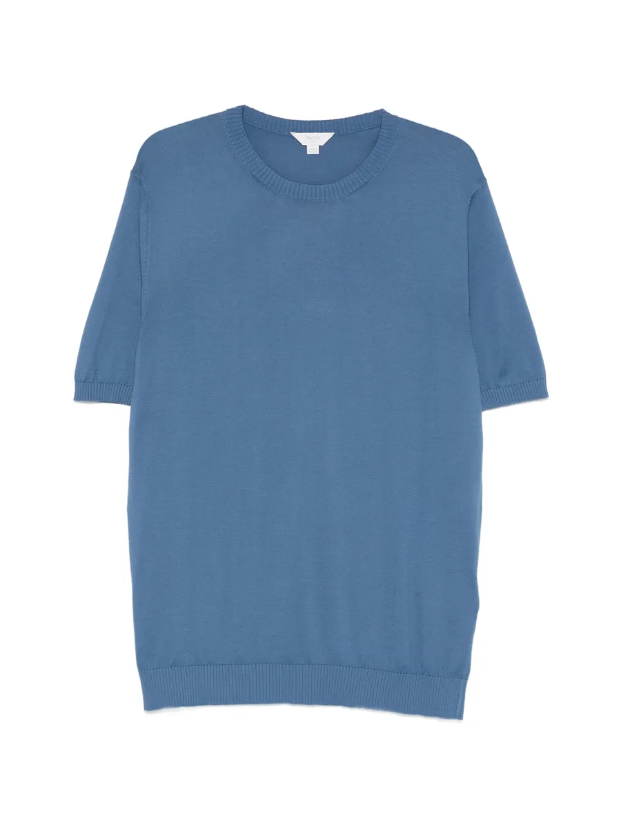 crew-neck knit T-shirt 1