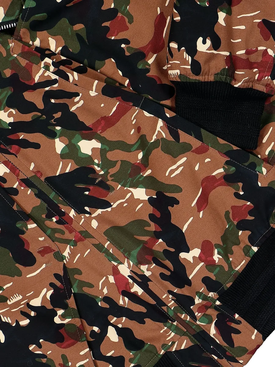 camouflage zip bomber jacket 6