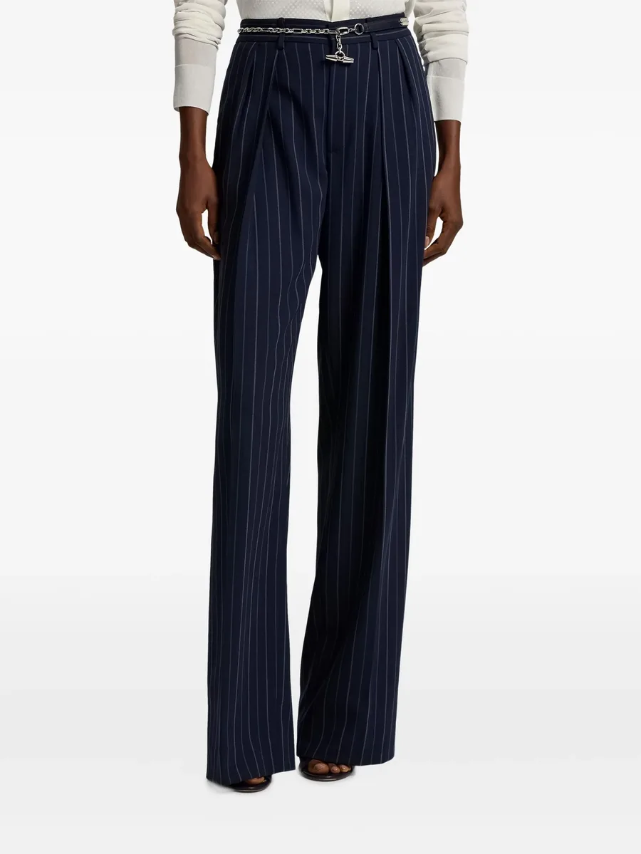 Jody striped pleated trousers 6