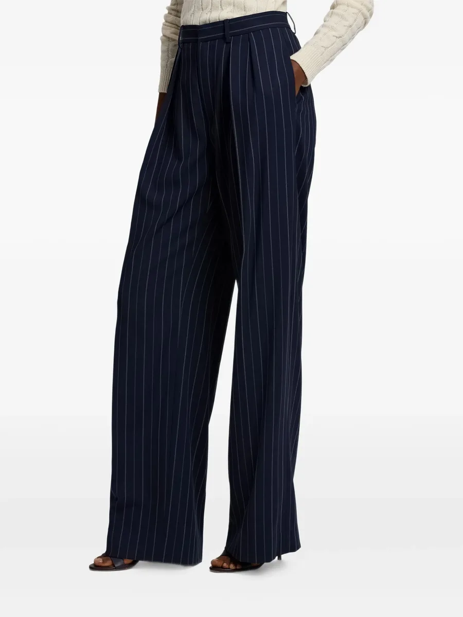 Jody striped pleated trousers 7