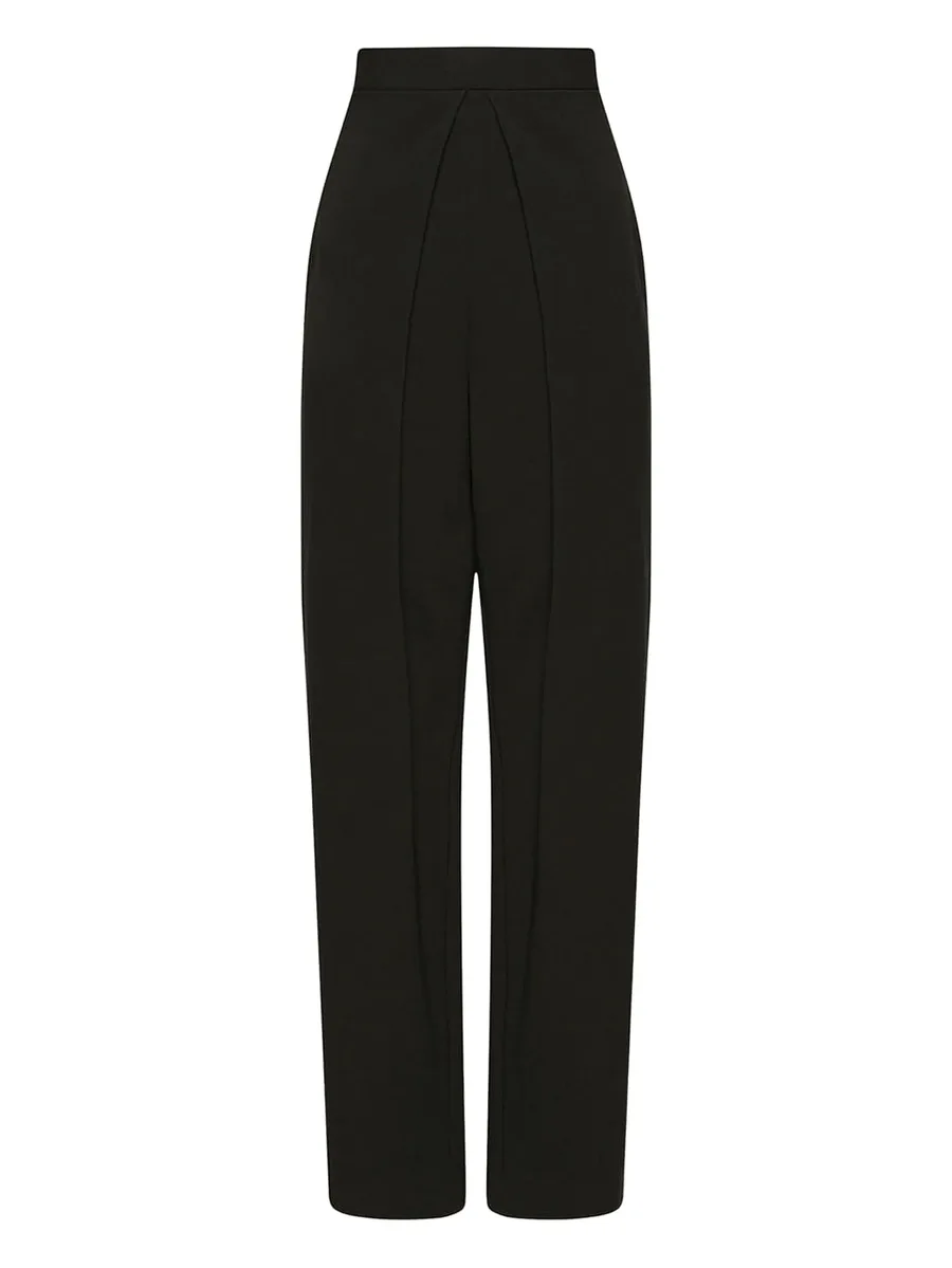 pleated-front tailored trousers 1