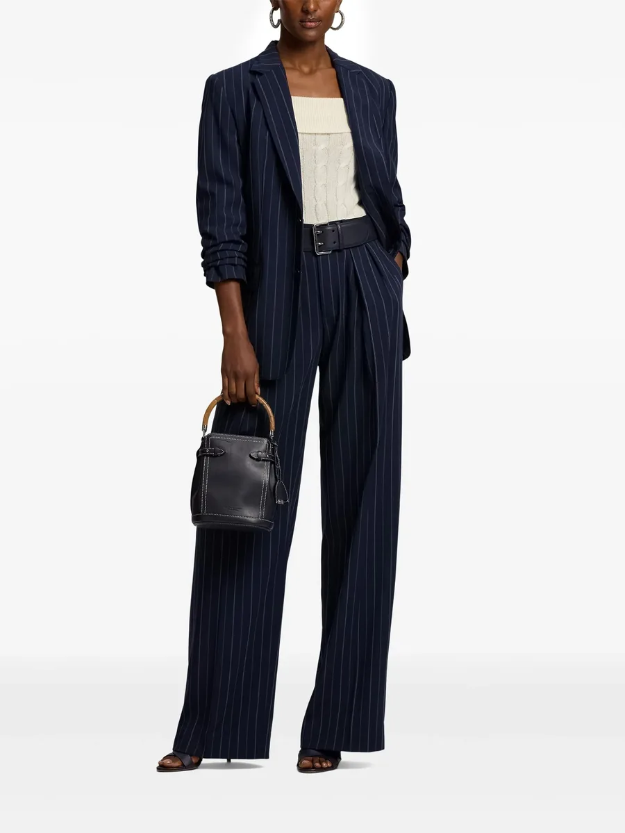 Jody striped pleated trousers 4