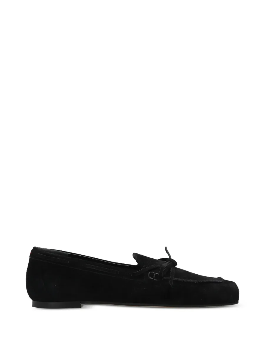 bow-detail suede loafers 2