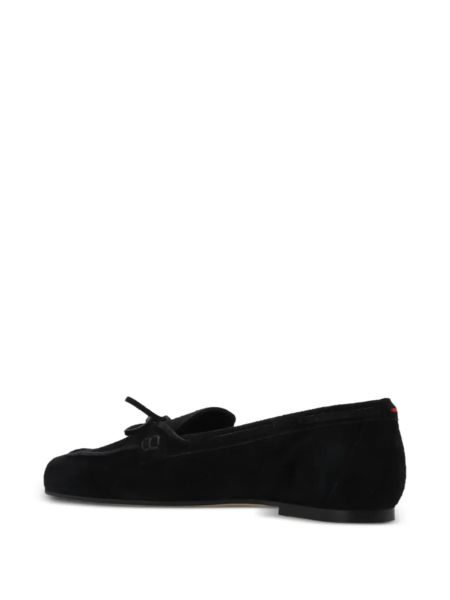 bow-detail suede loafers 6