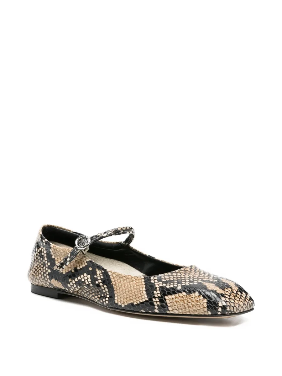 Uma snake-print ballet flats 4
