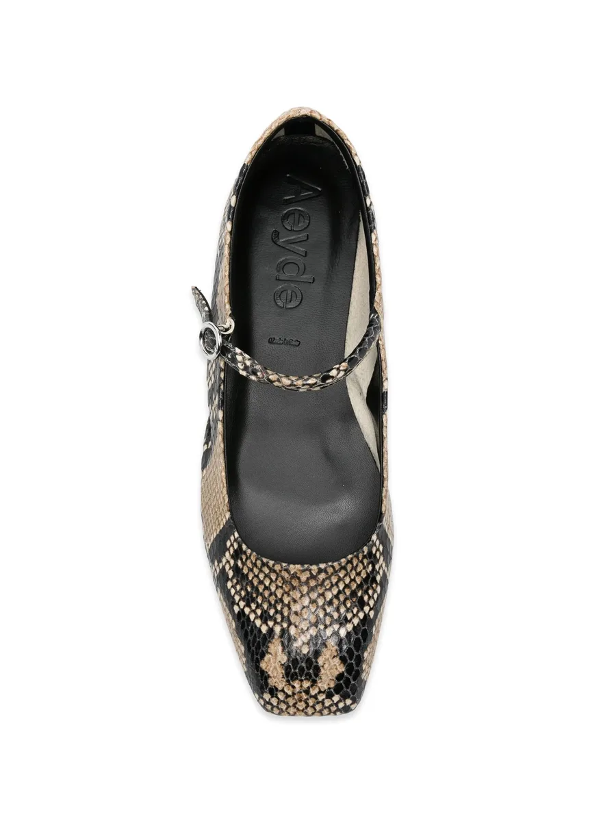 Uma snake-print ballet flats 7