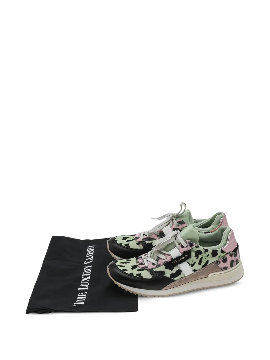 leopard-print canvas sneakers 7
