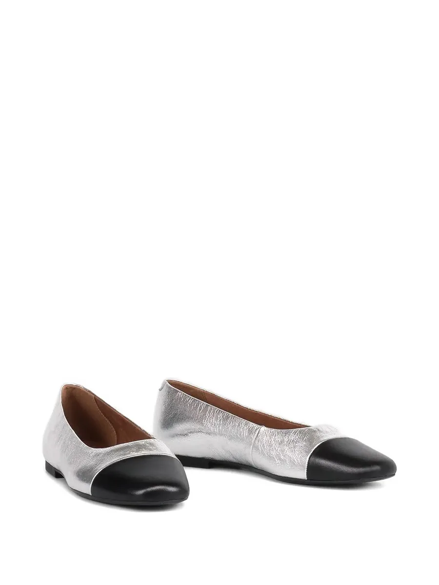 Jolin metallic leather ballet flats 4
