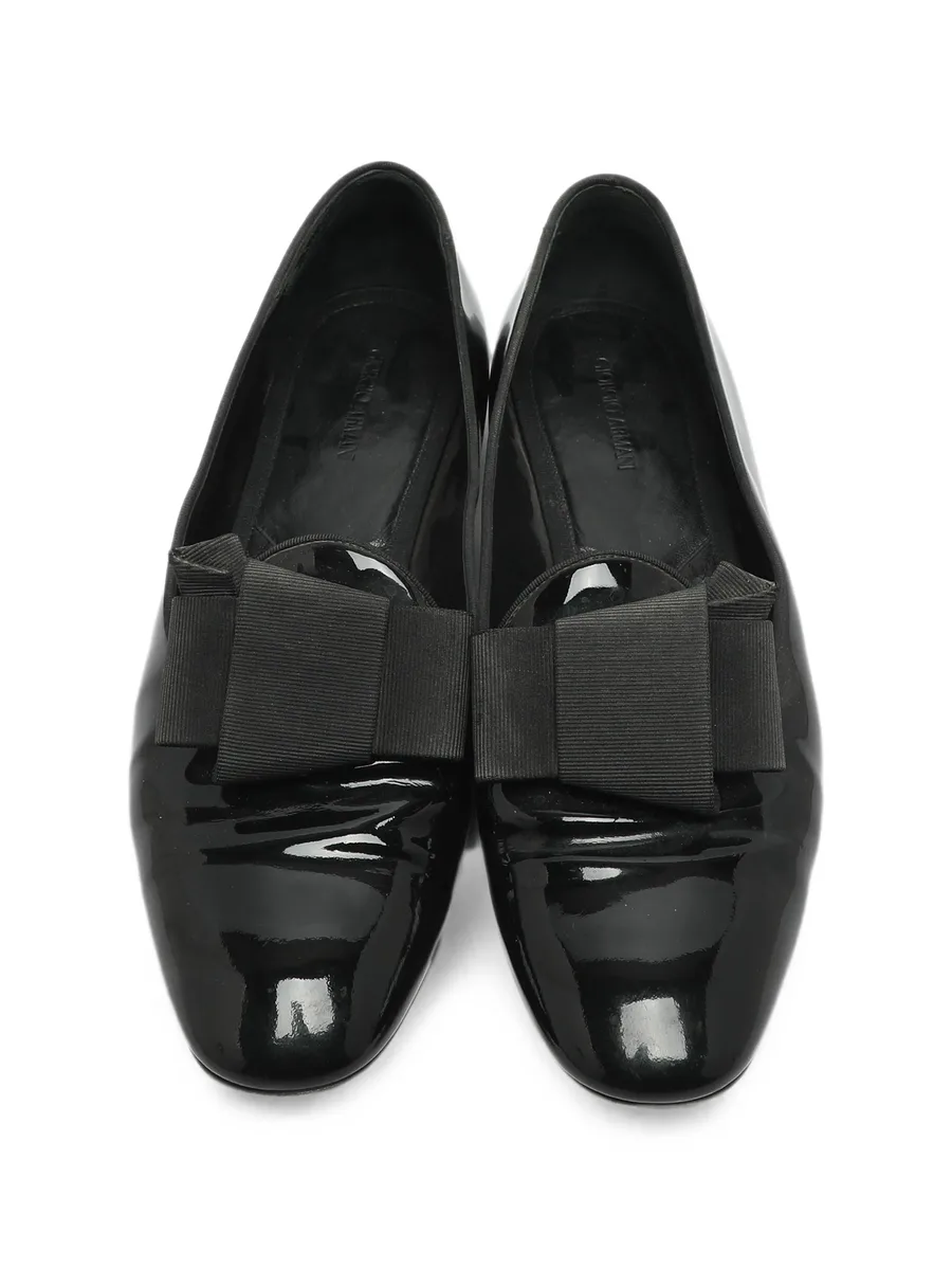 bow-detail patent-leather loafers 7