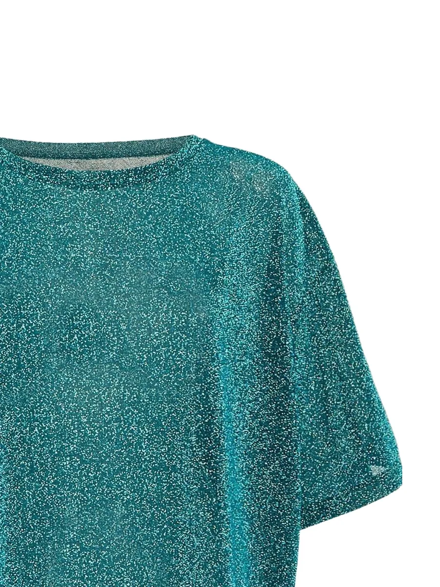 metallic-knit T-shirt 3