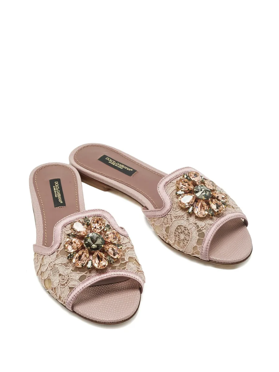 crystal lace sandals 3