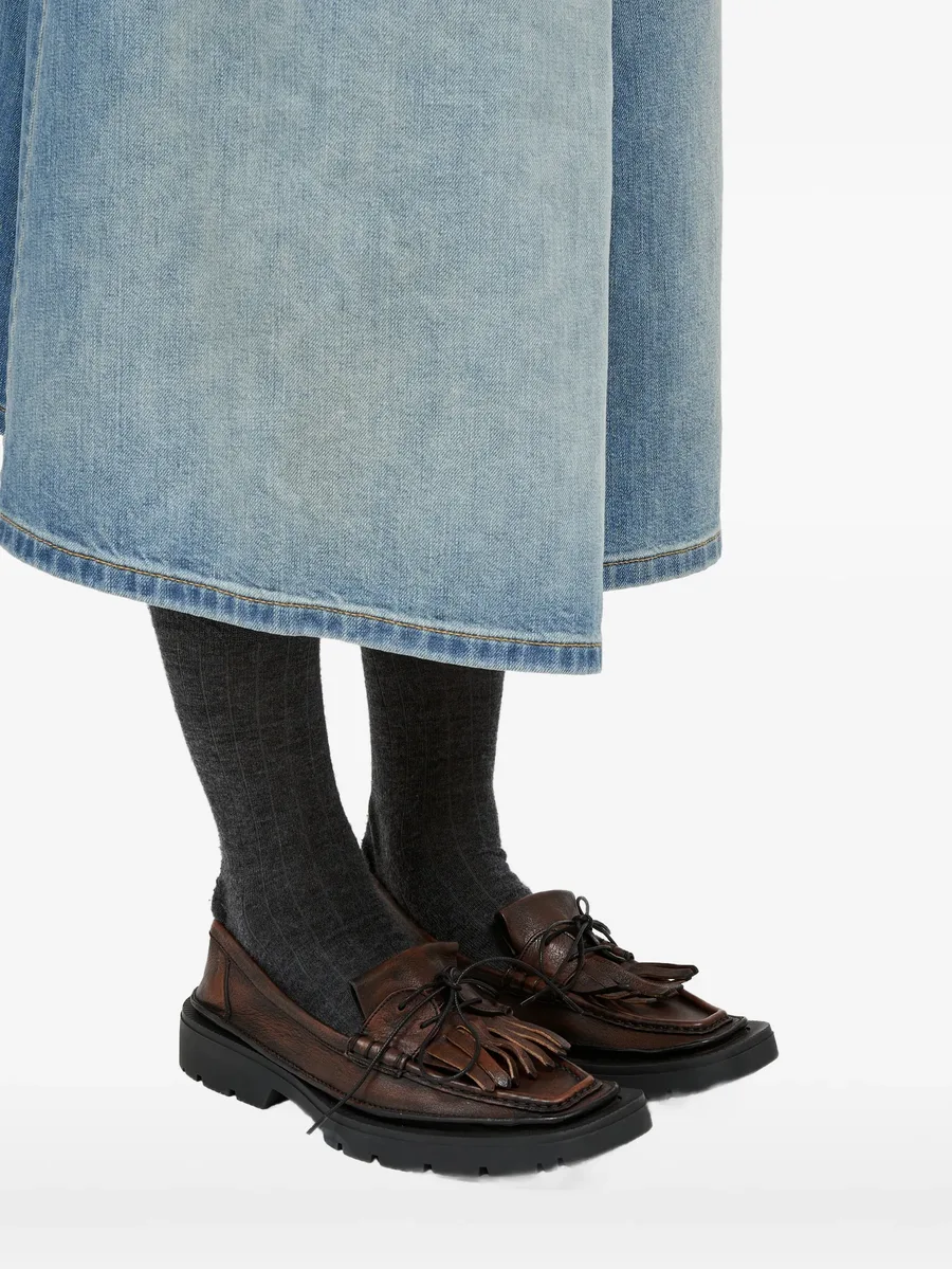 fringed leather loafers 11