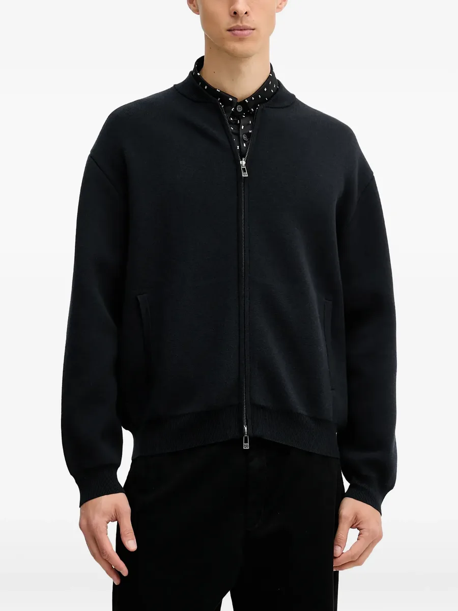 zip-fastening cardigan 2