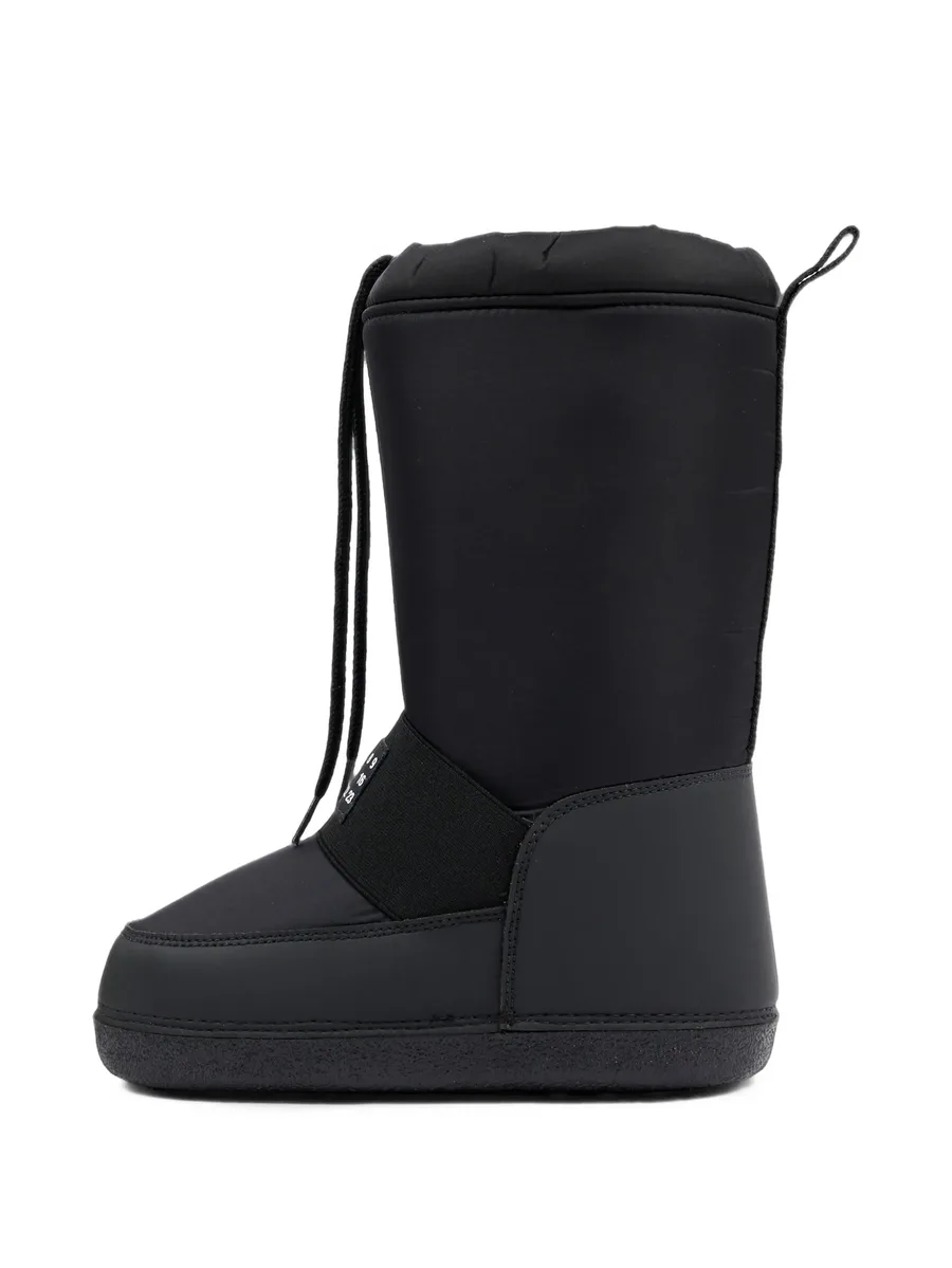 logo-patch drawstring snow boots 5
