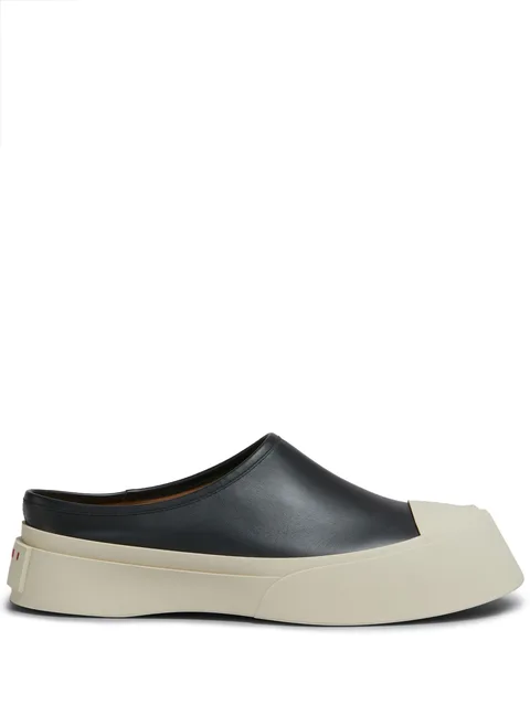 Mary Jane leather slippers