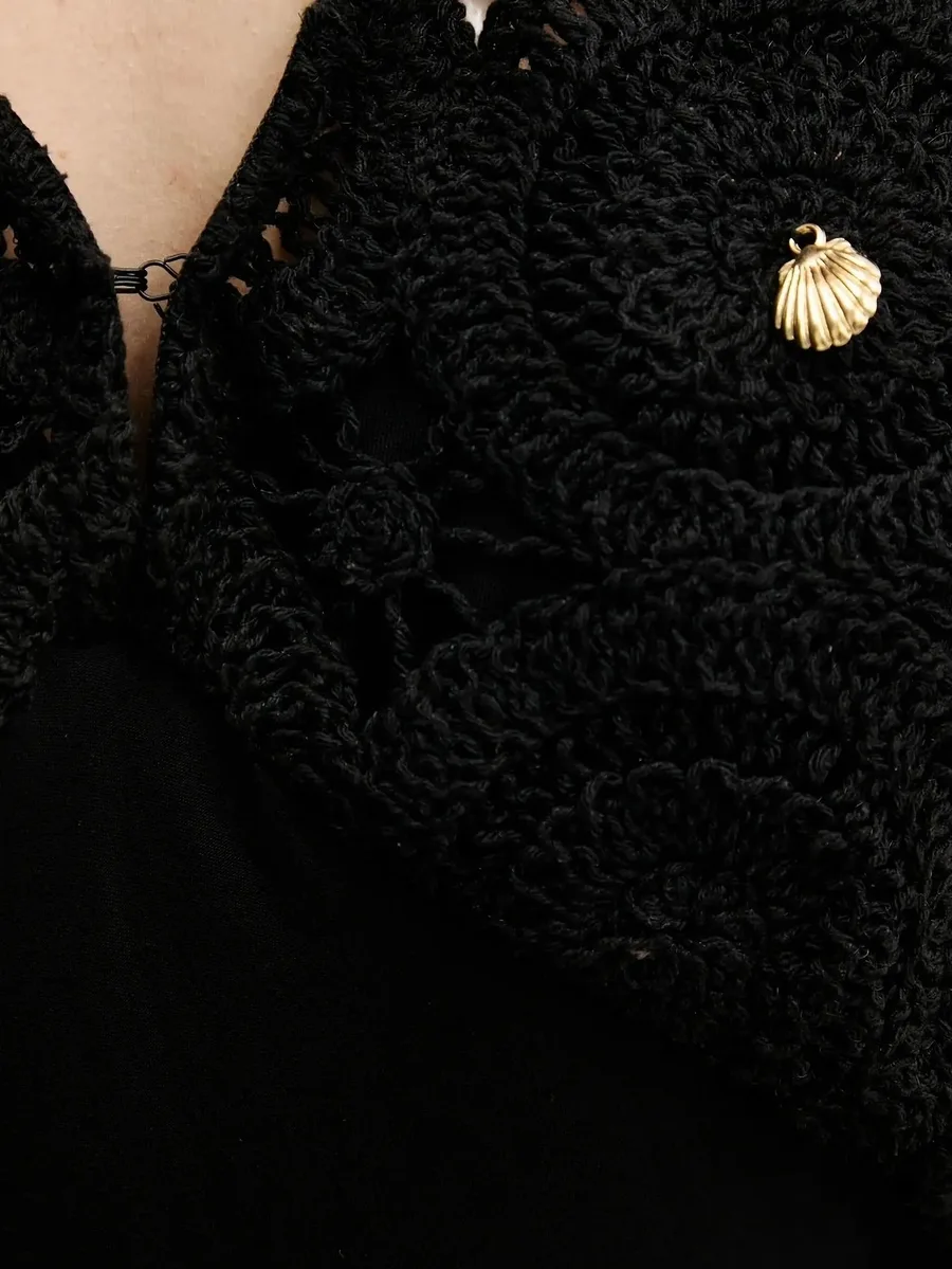 crochet-shell maxi dress 7