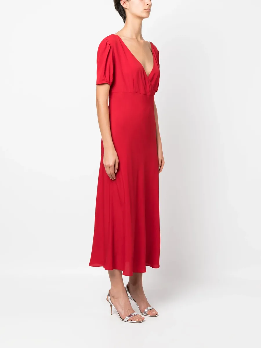 tie-fastening midi dress 5