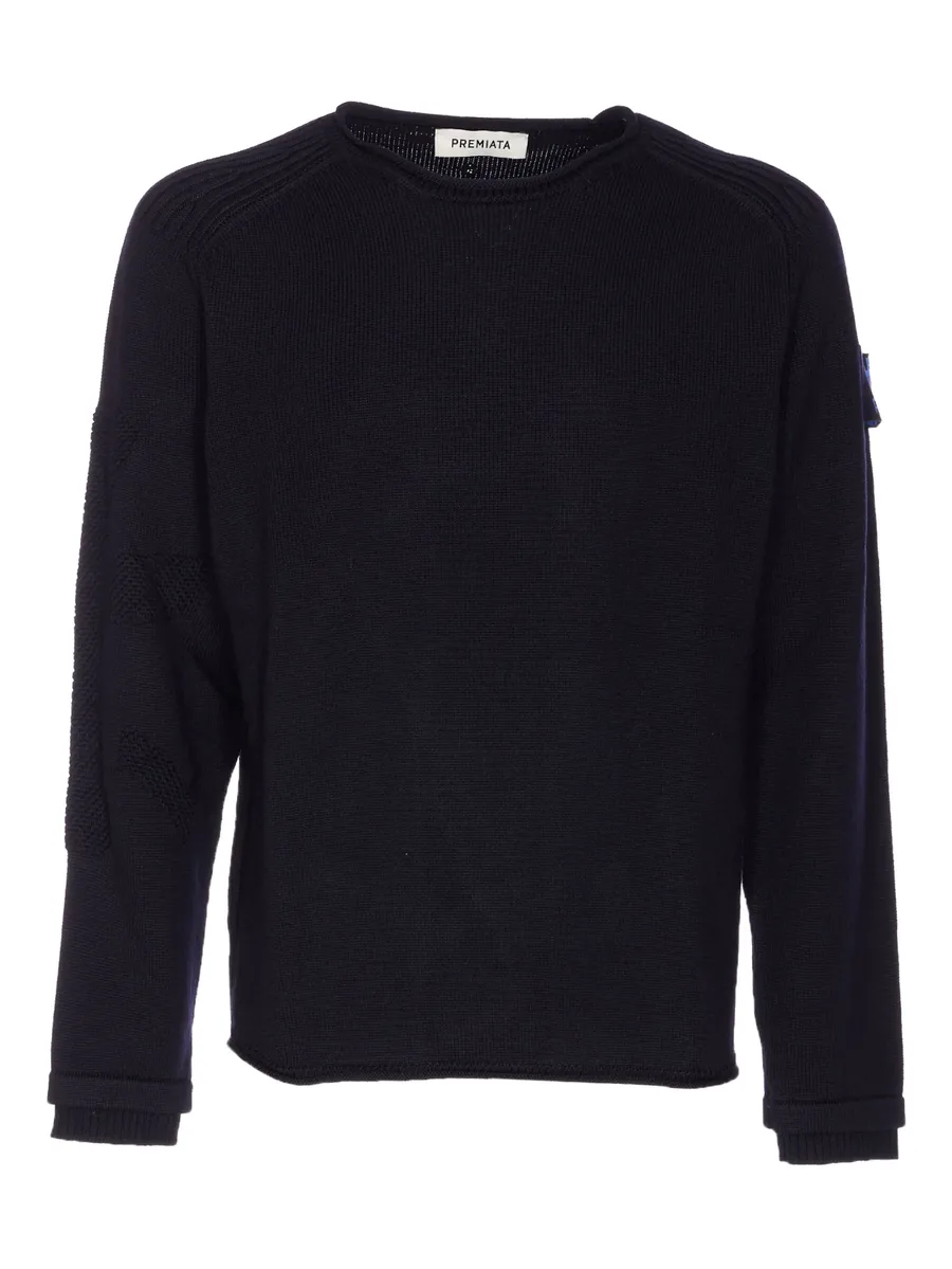 embroidered-logo crew-neck sweater 2