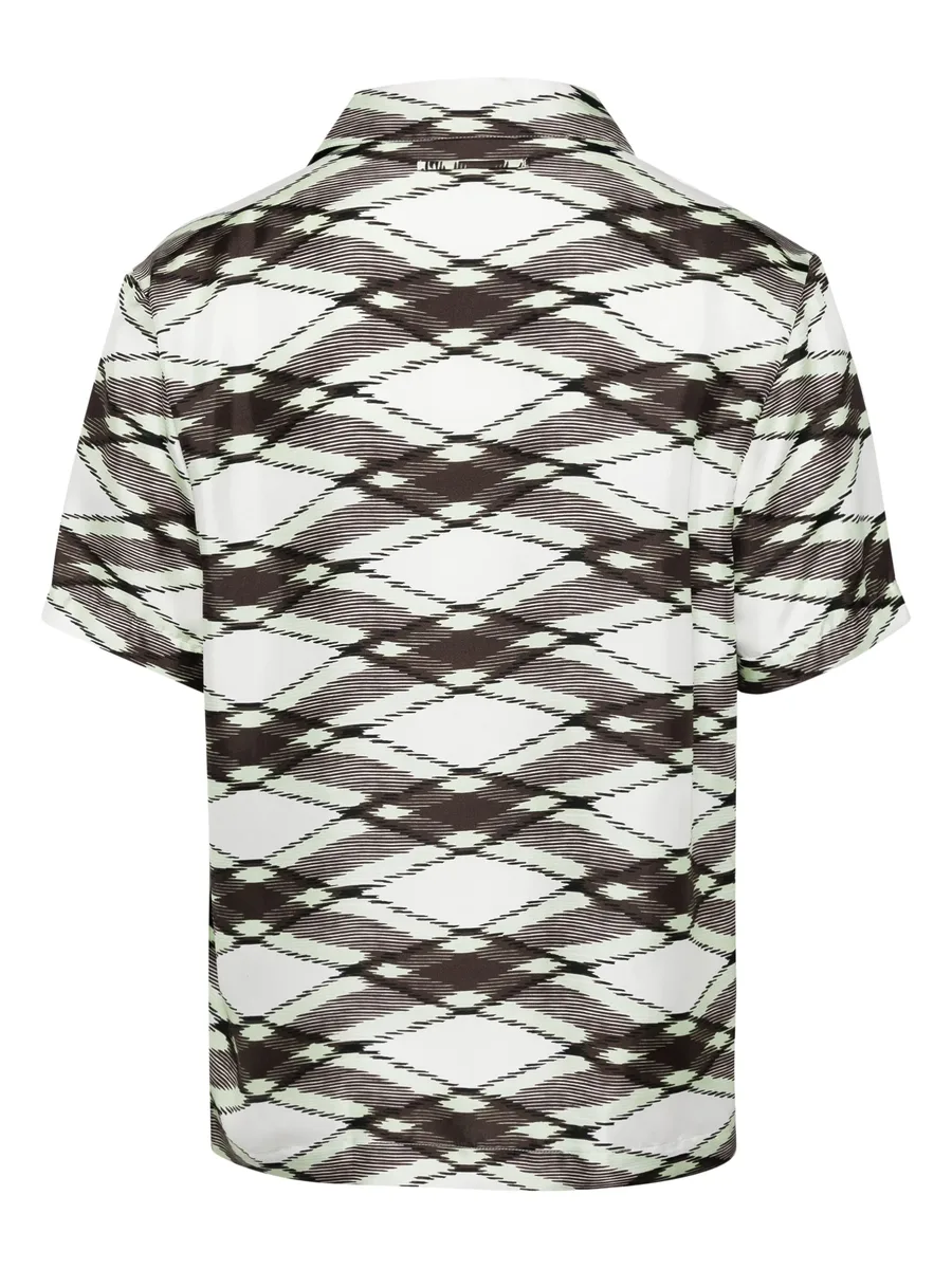 patterned silk short sleeve shirt 4
