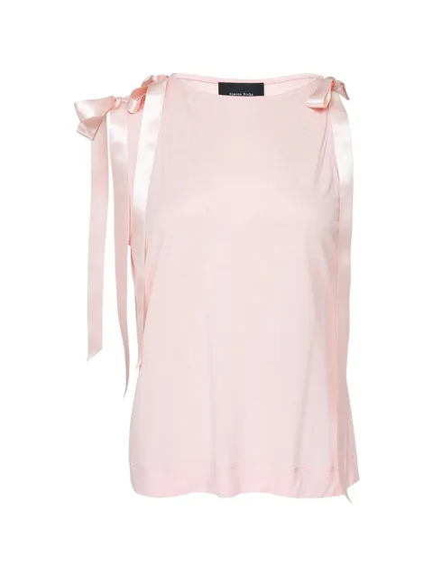 ribbon-detail sleeveless tank top