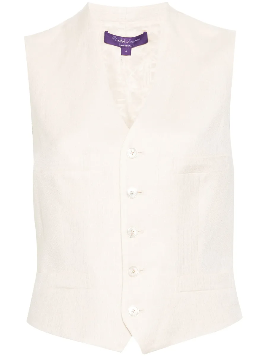 logo-jacquard vest 1