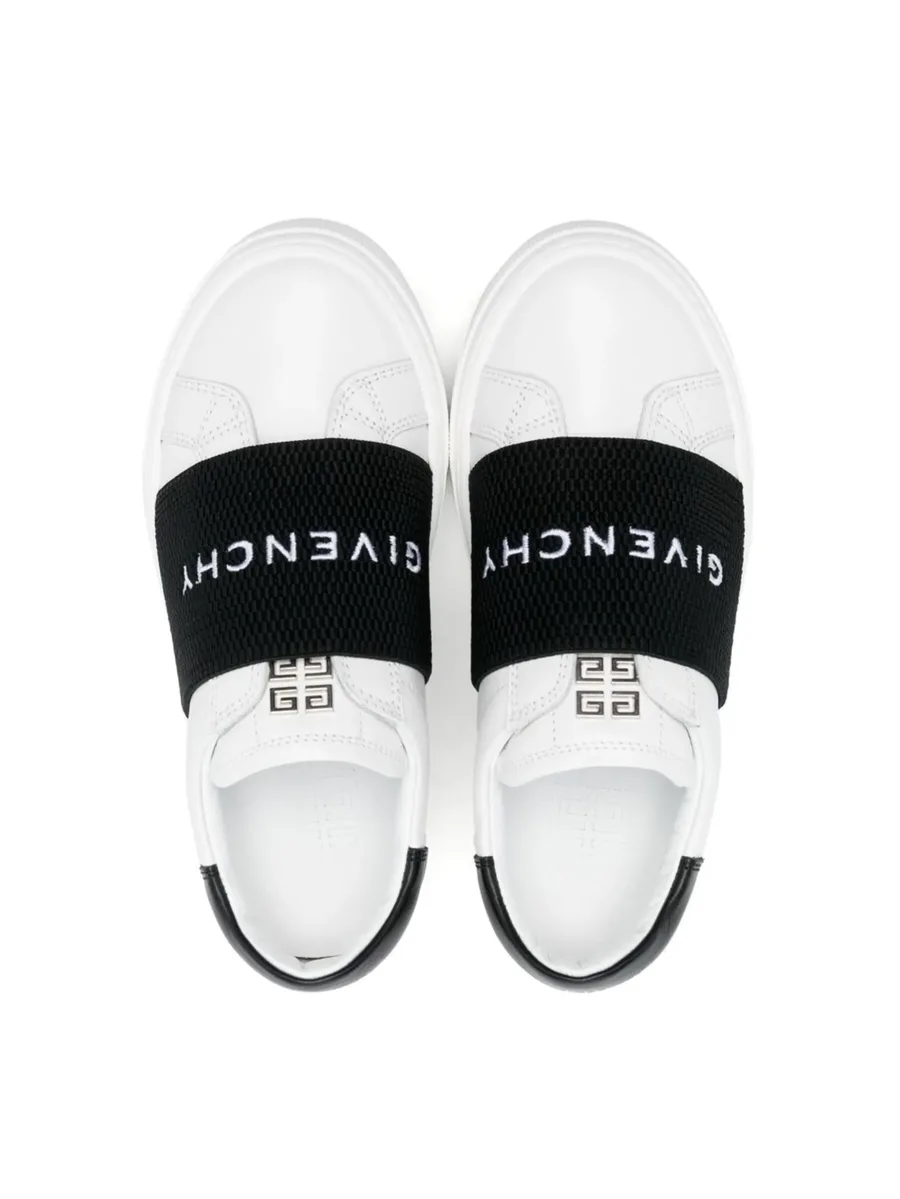 embroidered-logo slip-on sneakers 5