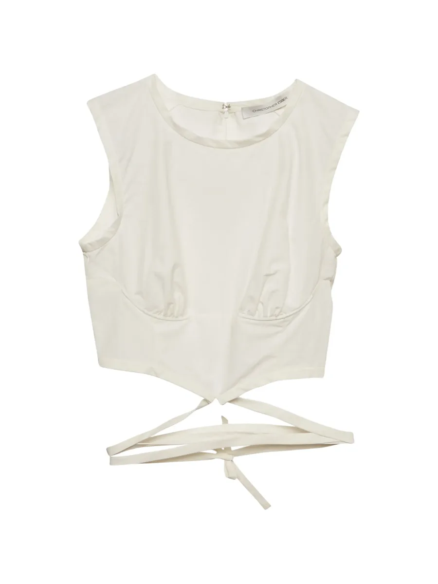 tie sleeveless top 1