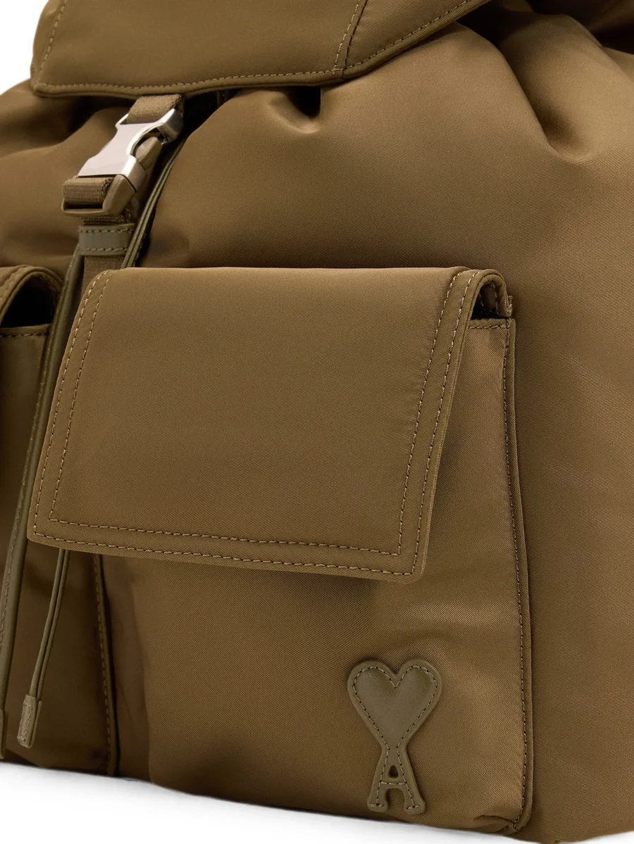 nylon Marcel flap backpack 9