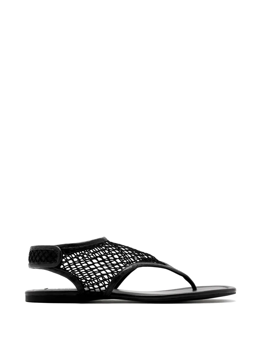 Nika fishnet strap sandals 1