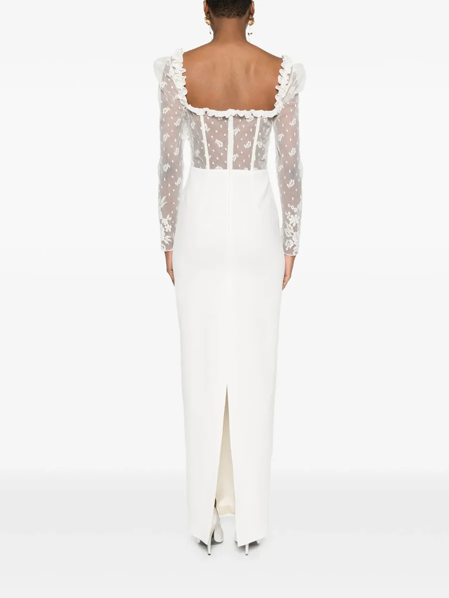 lace bow maxi dress 7