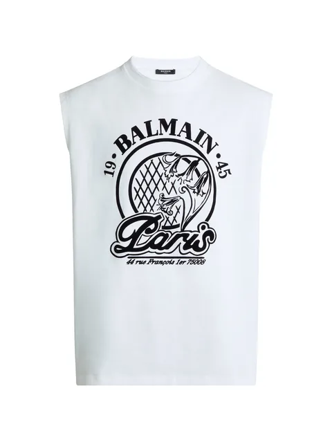 стеганый топ без рукавов Balmain