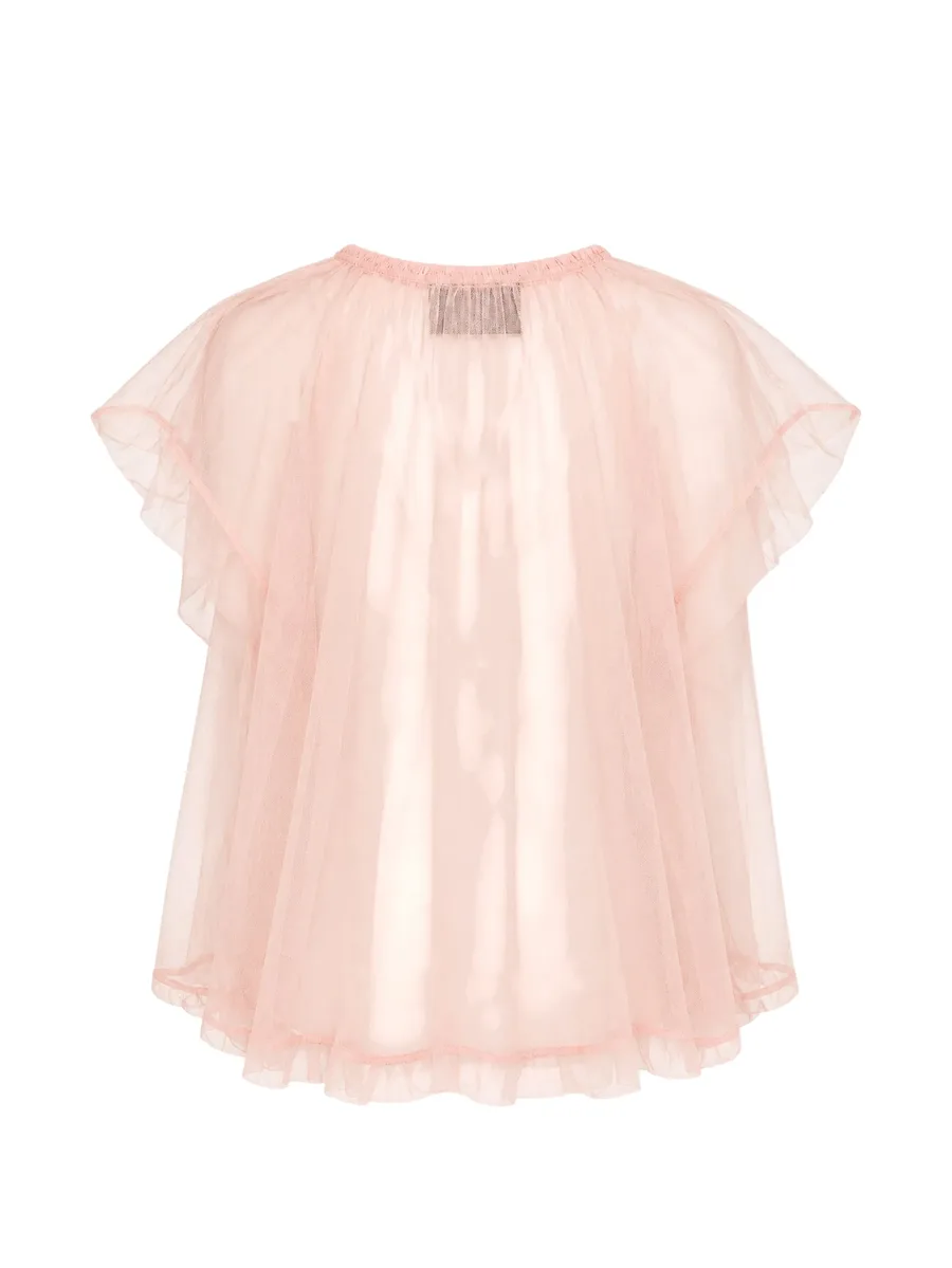 gathered cord-tulle top 2