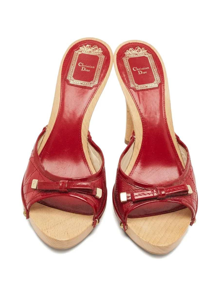 bow-detail sandals 7