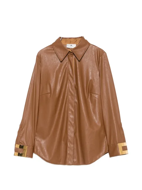 logo-plaque long-sleeve shirt