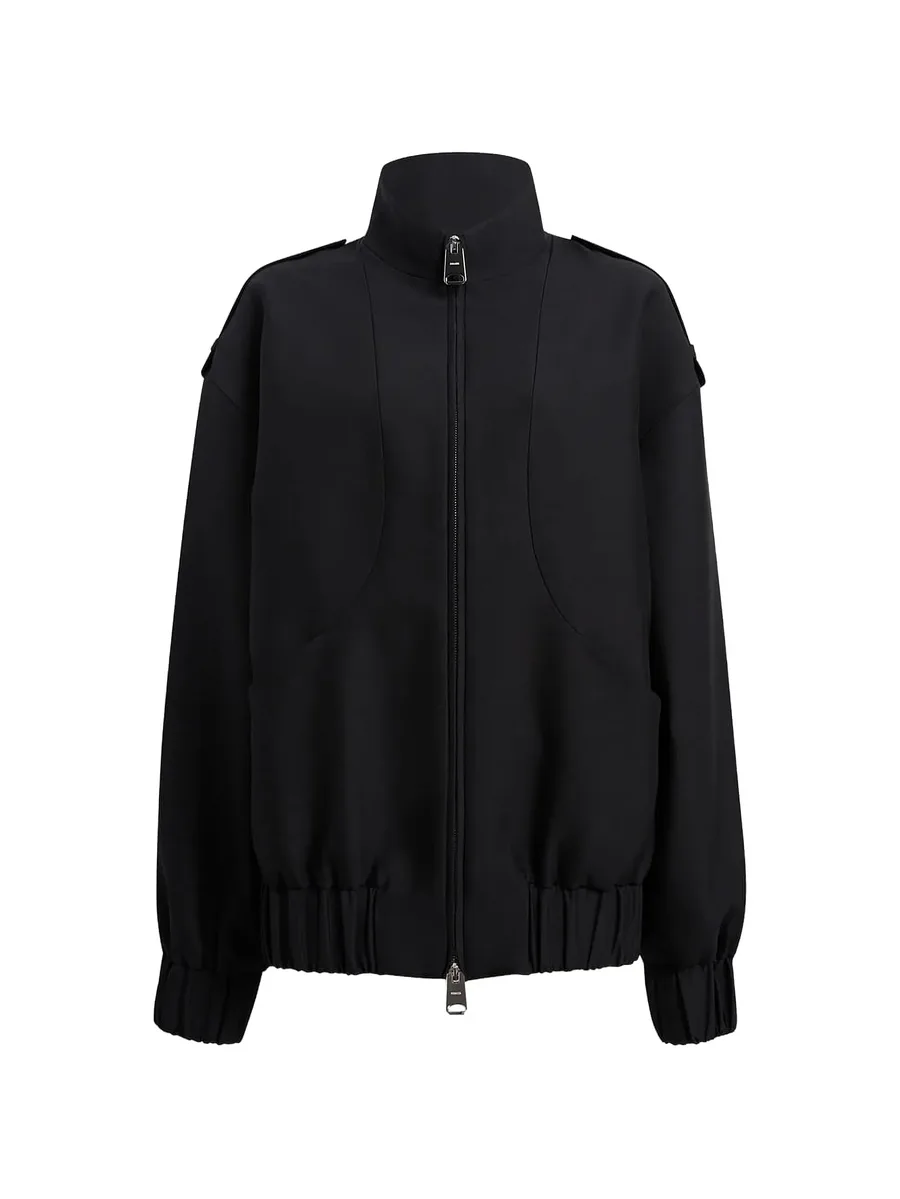 Sigi zip high-neck bomber jacket 1