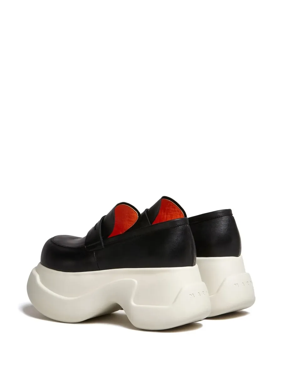 platform leather mocassin loafers 6