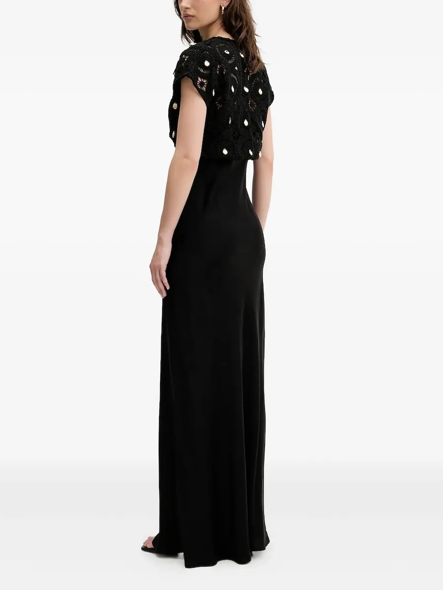 crochet-shell maxi dress 5