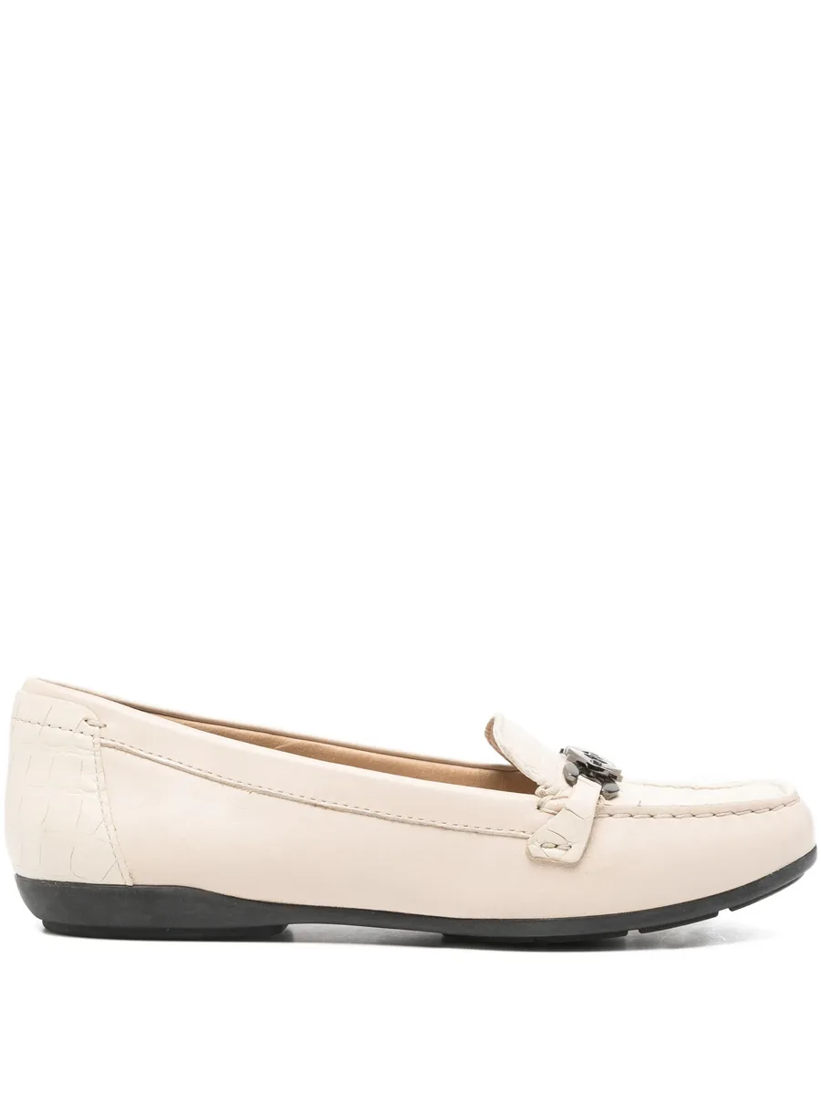 Annytah chain-detail embossed loafers 2