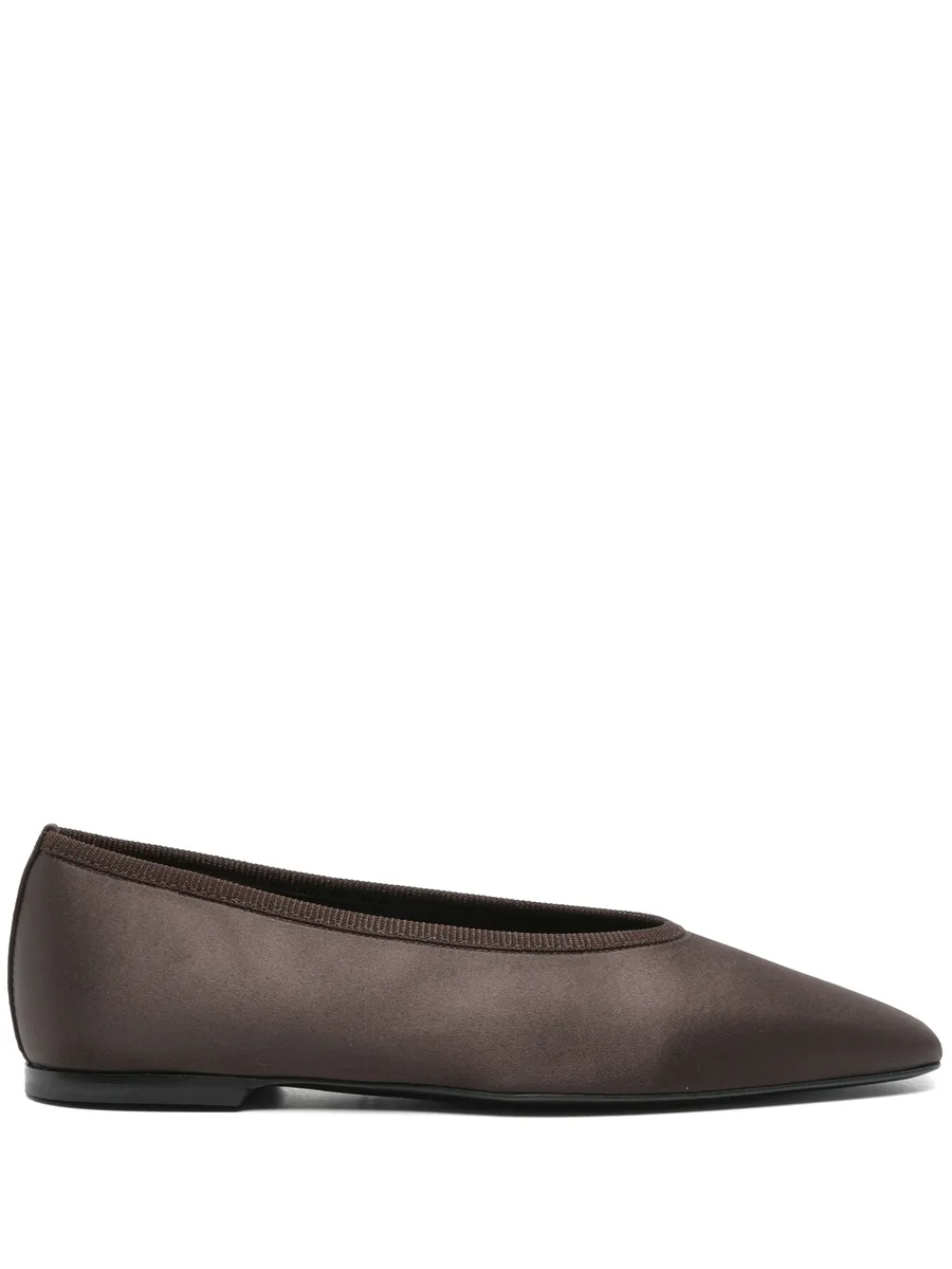 Minimalist satin ballet flats 2