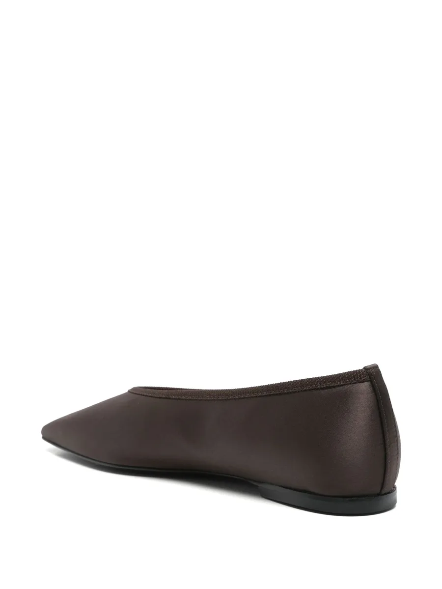 Minimalist satin ballet flats 6