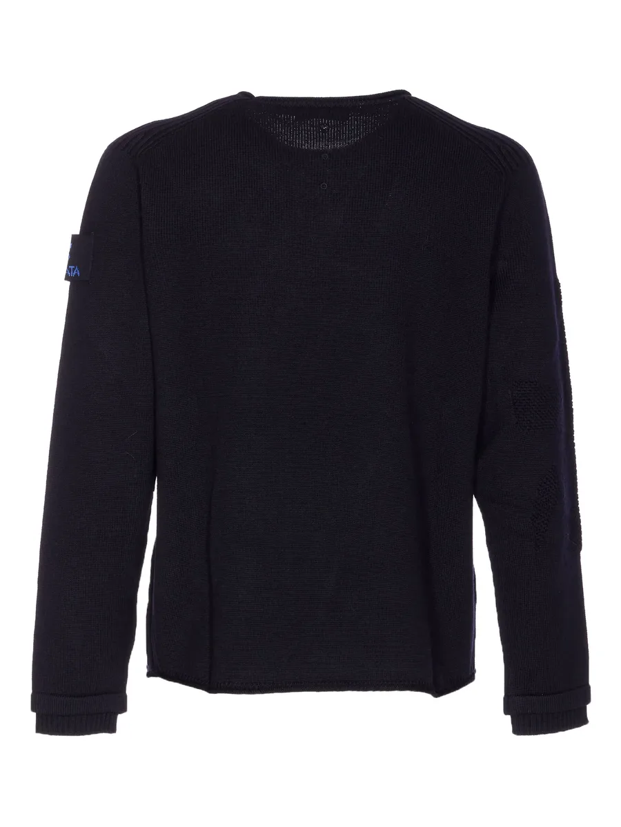embroidered-logo crew-neck sweater 3